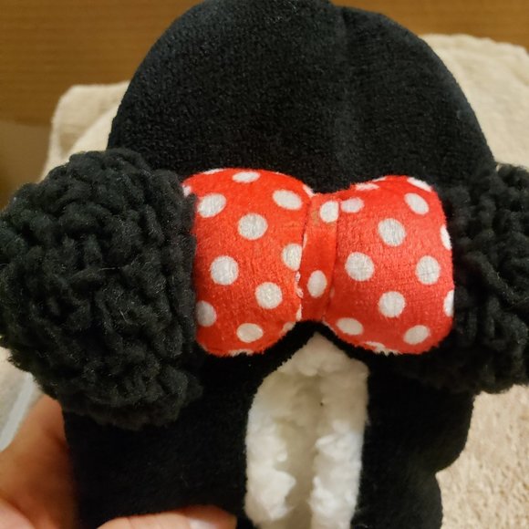 NEW Disney Minnie Mouse Slippers Snuggle Toes Women's Size Small/Medium - Picture 3 of 6